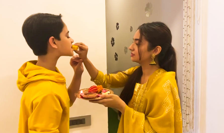 Anushka Sen and Ayaan Bhai Dooj Celebration Images 2020