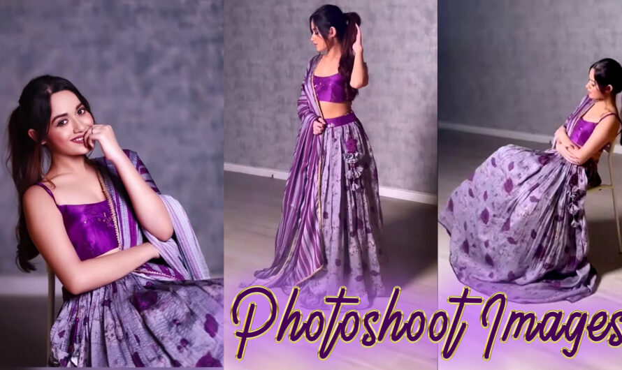 Jannat Zubair New Photoshoot Image Purple Shuit 2021