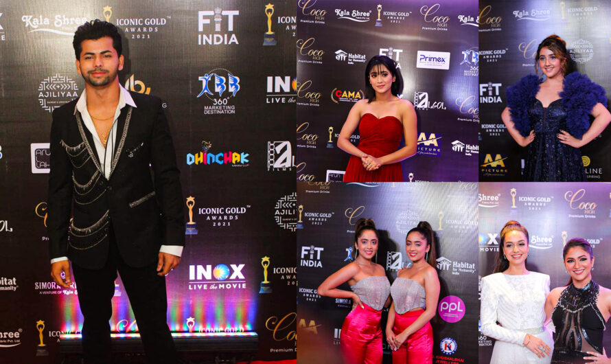ICONIC GOLD AWARDS 2021 All Celebrities Images on Carpet