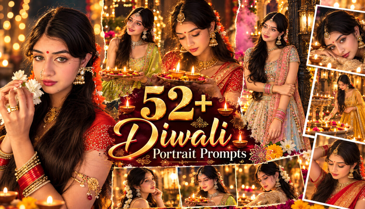 Diwali photoshoot prompts.